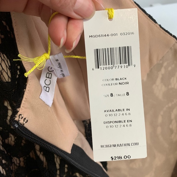 Brand New BCBG Black Long  Gown - Picture 6 of 6